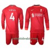 Liverpool VIRGIL 4 Hjemme 2021-22 - Barn Langermet Draktsett